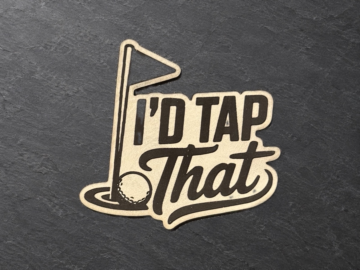 I'd Tap That patch, golf-themed patch