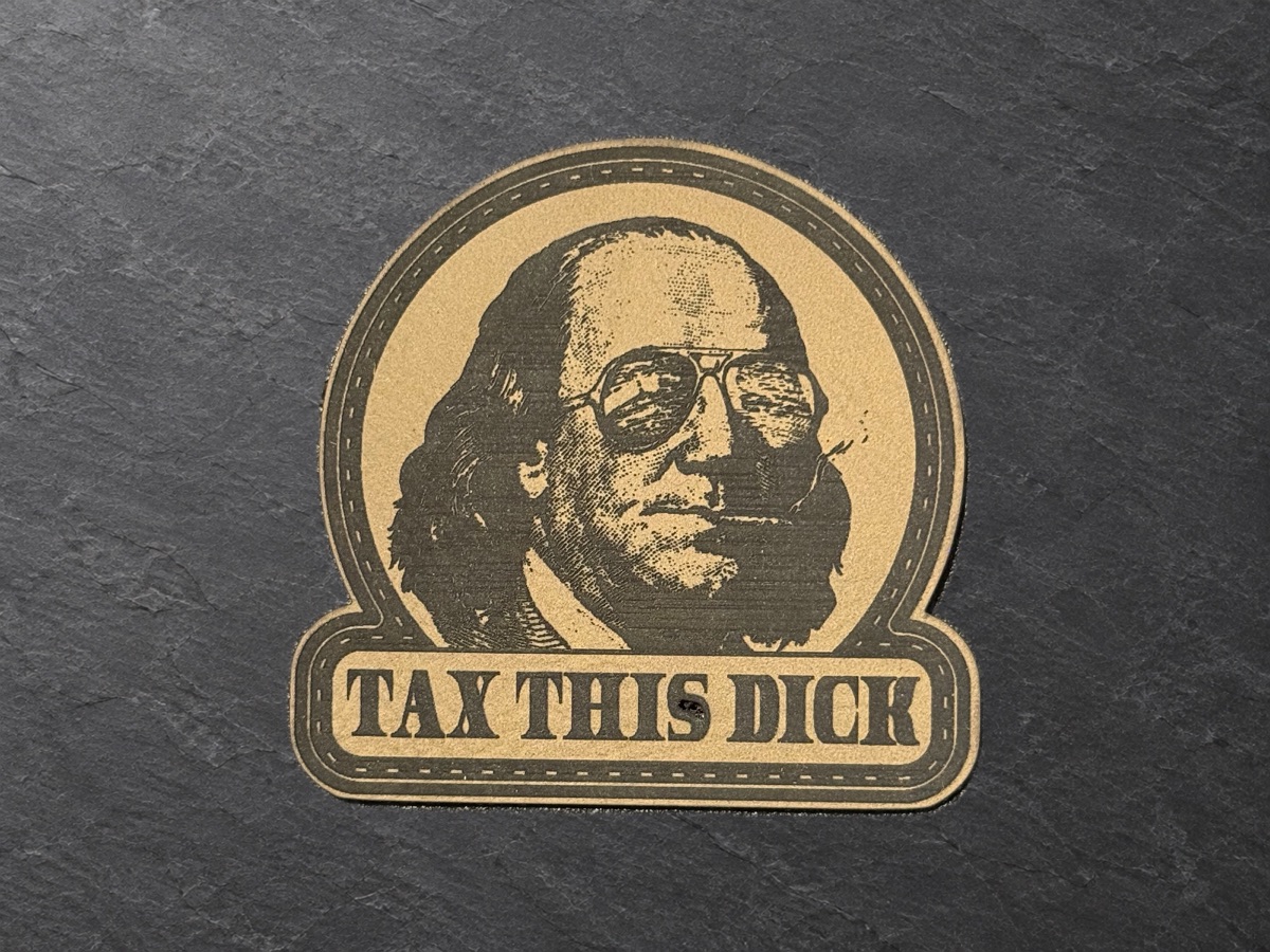 Tax This Dick patch, light portrait patch