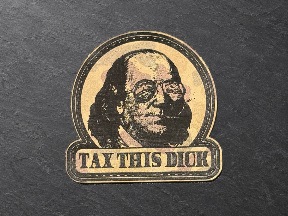 Tax This Dick patch, light portrait patch